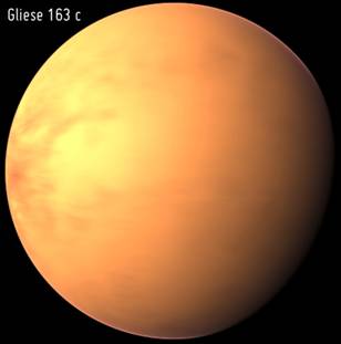 “超級(jí)地球”行星Gliese 163c，可能孕育微生命