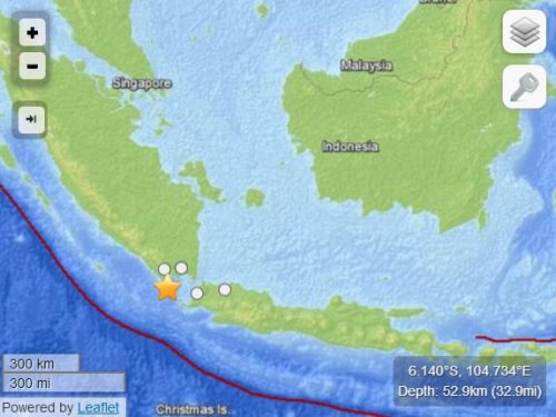 印尼海域發(fā)生5.2級地震震源深度52.9公里